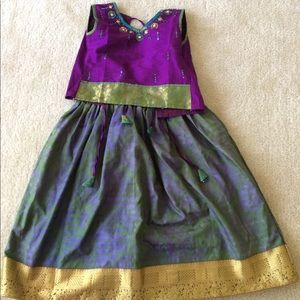 Girls silk Lehenga Choli